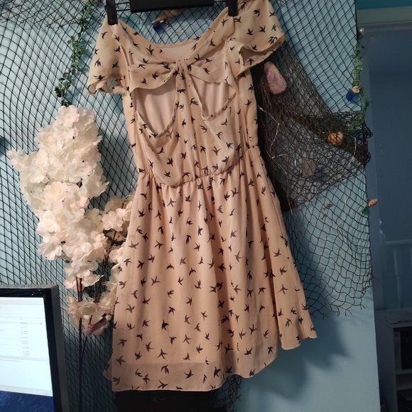 Bird Patterned Dress - Picture 2 of 2